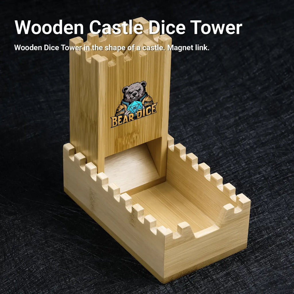 Castle Dice Tower – Wooden – alternate product view