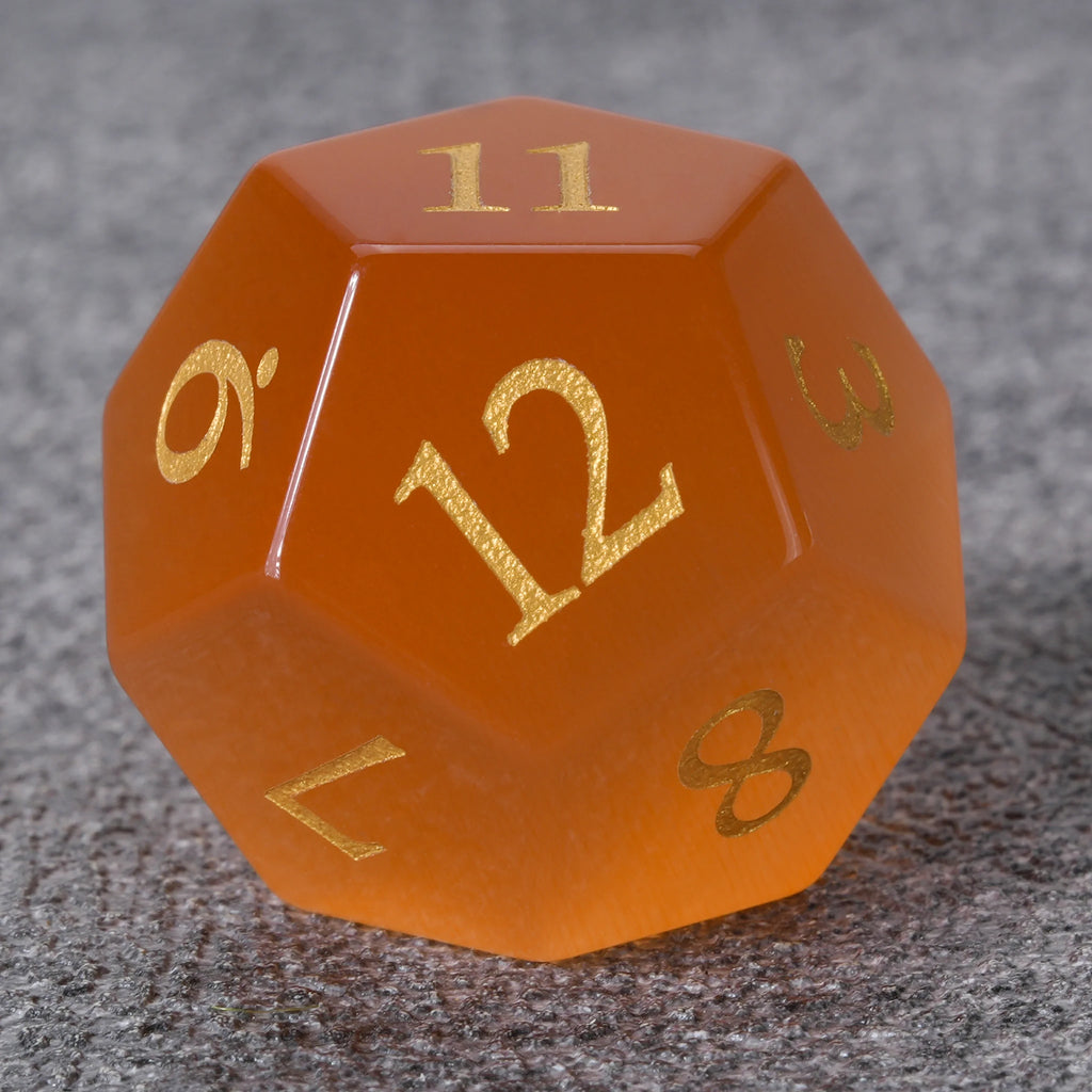 Cat Gemstone DND Dice Set – Cats Eye – alternate product view