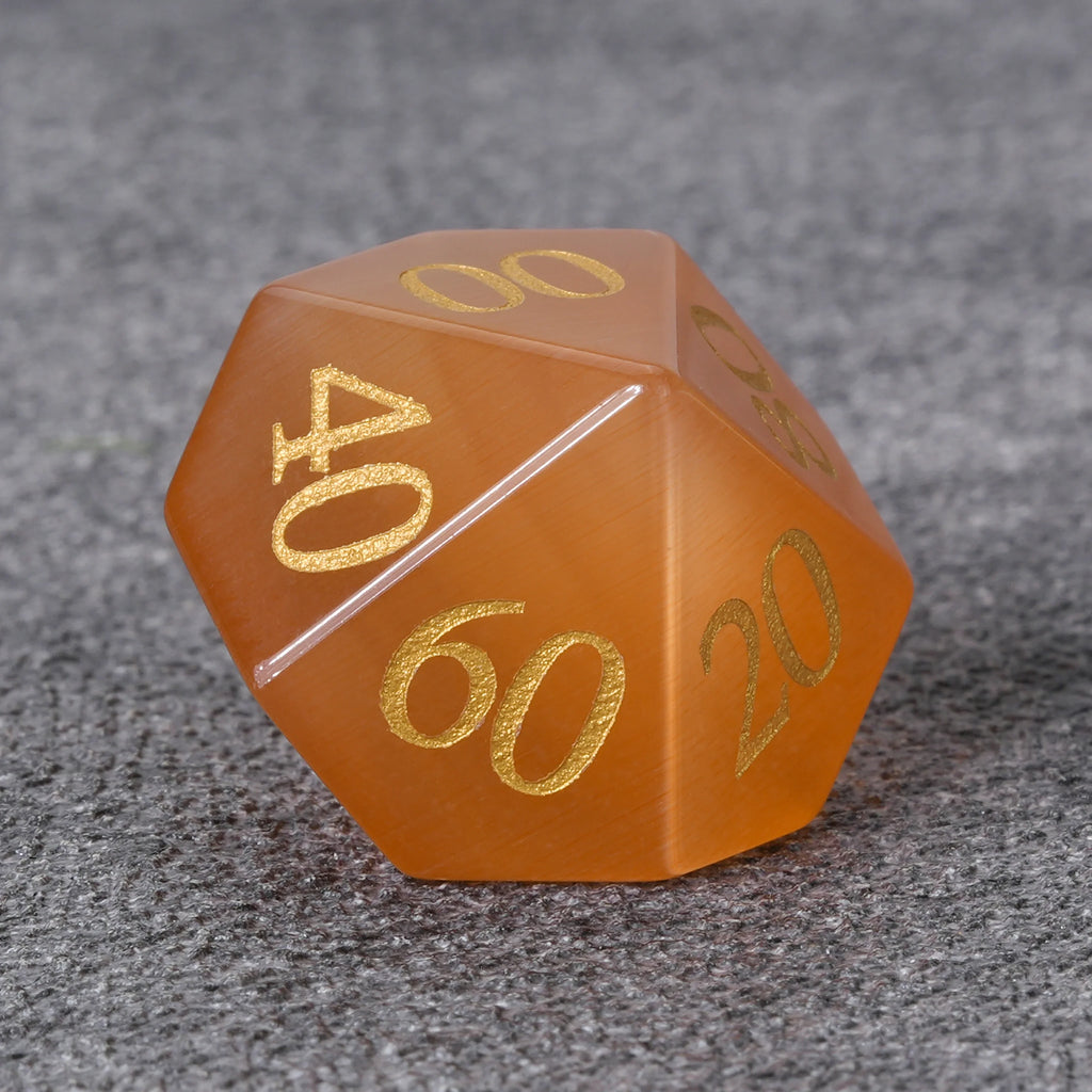Cat Gemstone DND Dice Set – Cats Eye – alternate product view