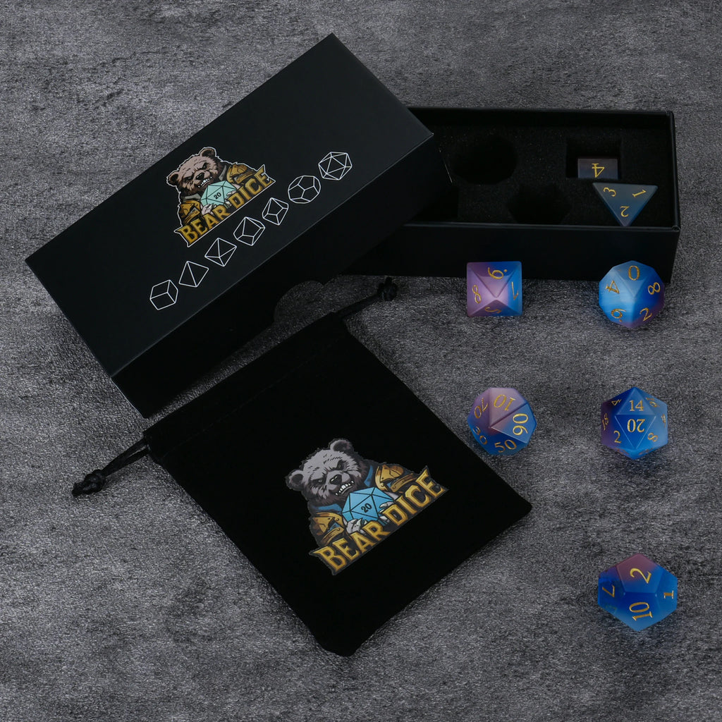 Cat Gemstone RPG Dice Set – alternate product view