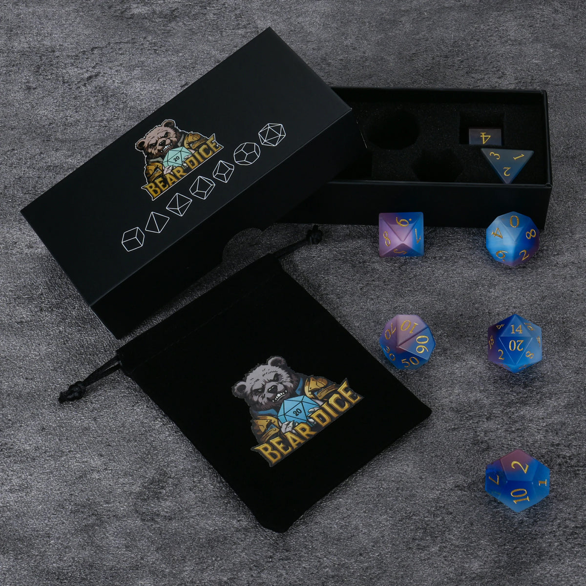 Cat Gemstone RPG Dice Set – alternate product view