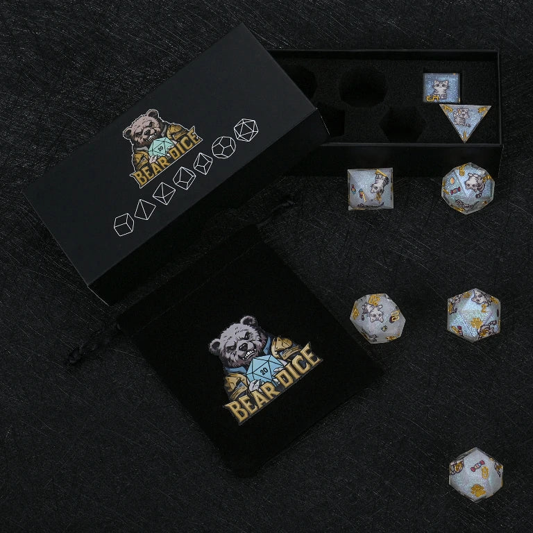 Cat Resin DND Dice Set – American Shorthair – alternate product view