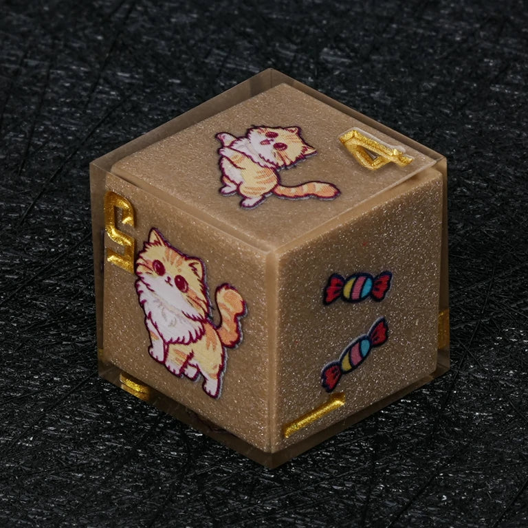 Cat Resin DND Dice Set – Persian – alternate product view