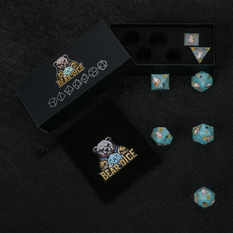 Cat Resin DND Dice Set – Persian – alternate product view