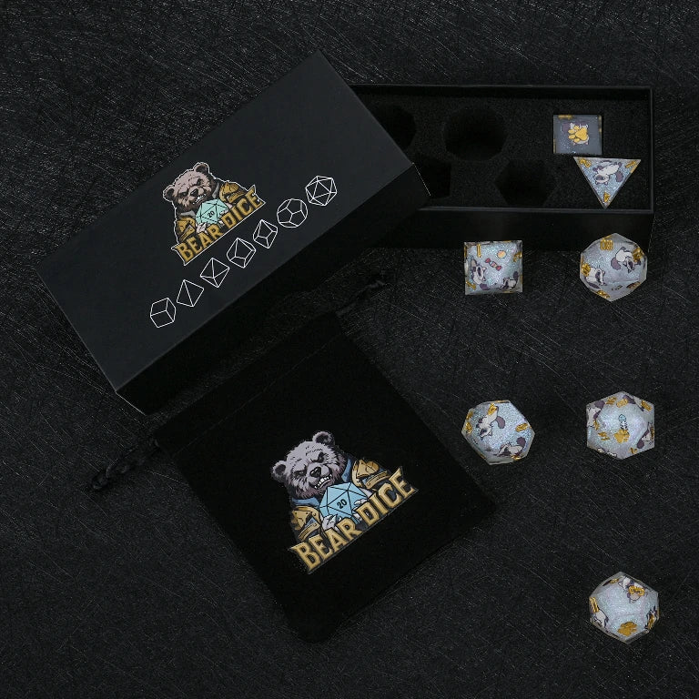 Cat Resin DND Dice Set – Ragdoll – alternate product view