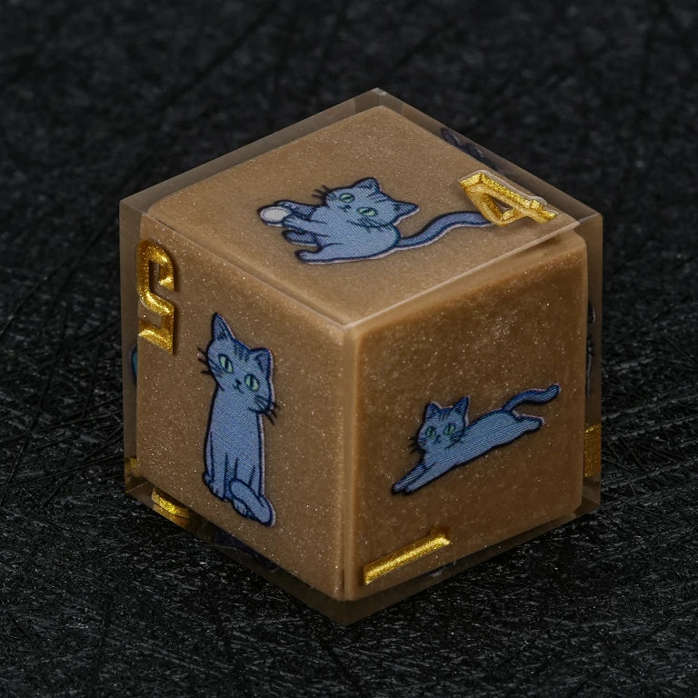 Cat Resin DND Dice Set – Russian – alternate product view