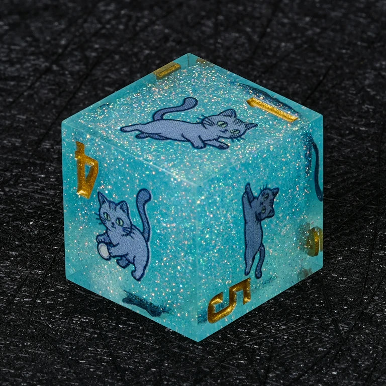 Cat Resin DND Dice Set – Russian – alternate product view