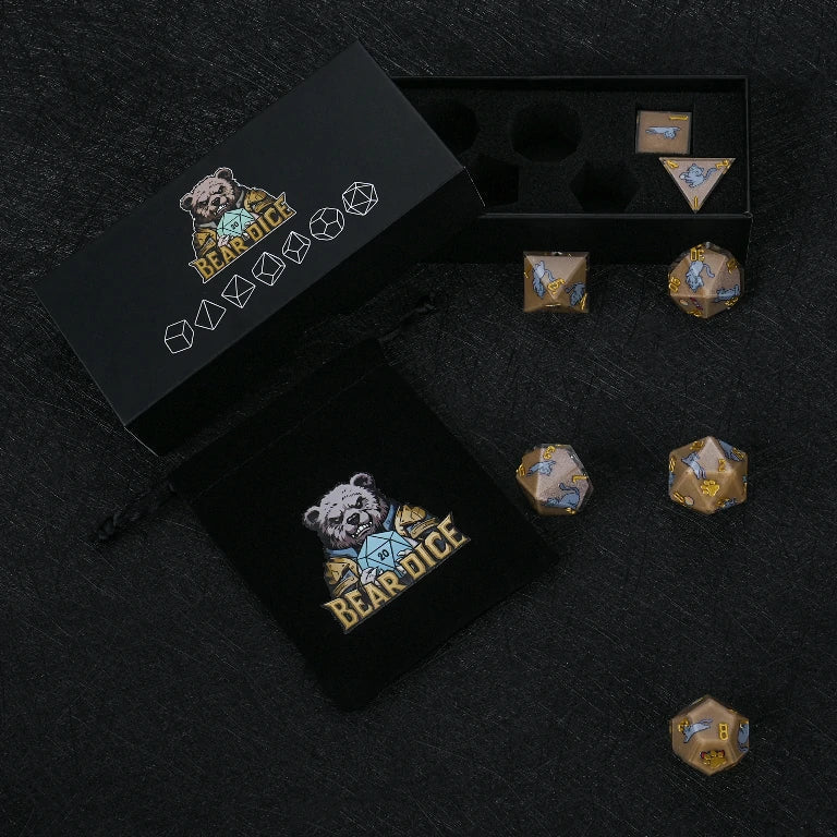 Cat Resin DND Dice Set – Russian – alternate product view