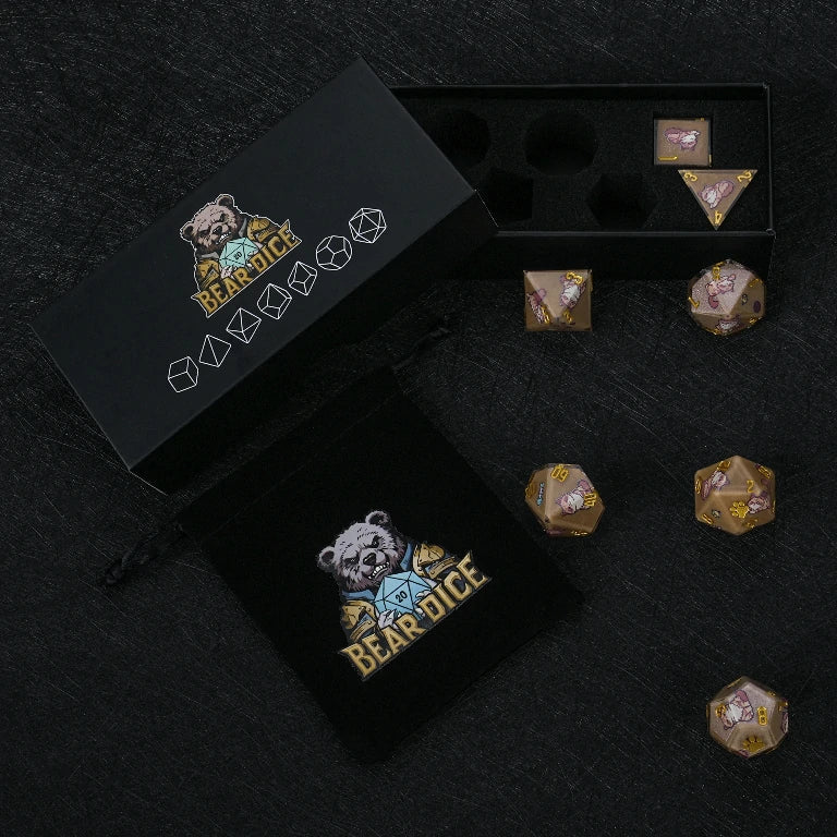 Cat Resin DND Dice Set – Siberian – alternate product view