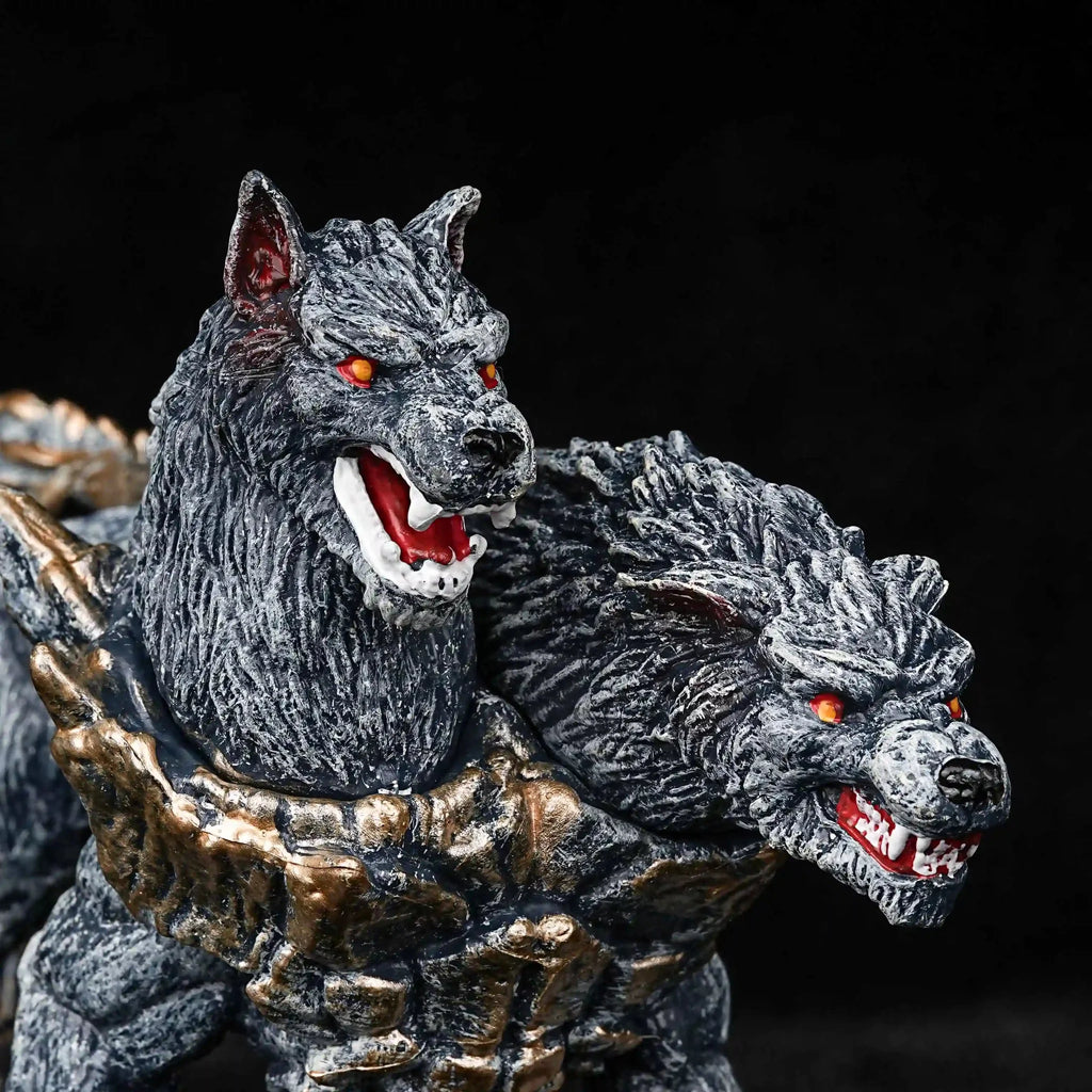 Cerberus RPG Miniature – PVC Tabletop Model – Dungeons & Dragons PVC Two - Headed Cerberus Model
