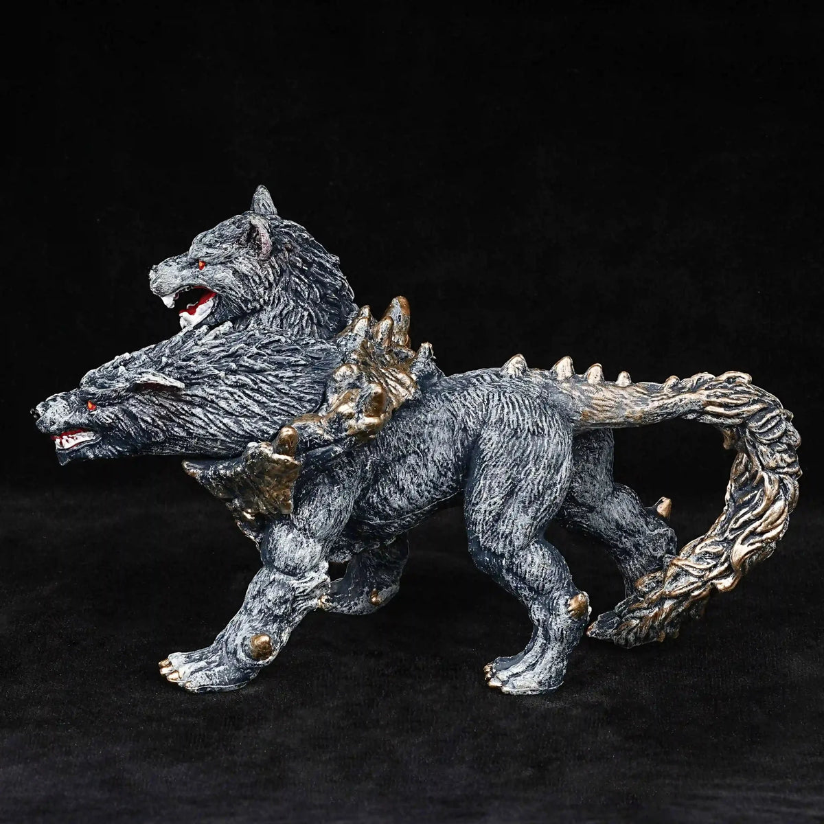 Cerberus RPG Miniature – PVC Tabletop Model – Dungeons & Dragons PVC Two - Headed Cerberus Model