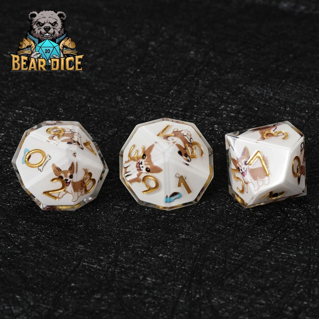 Chihuahua Resin D10 Dice – Personalized Design – Personalized Design 1 – alternate product view