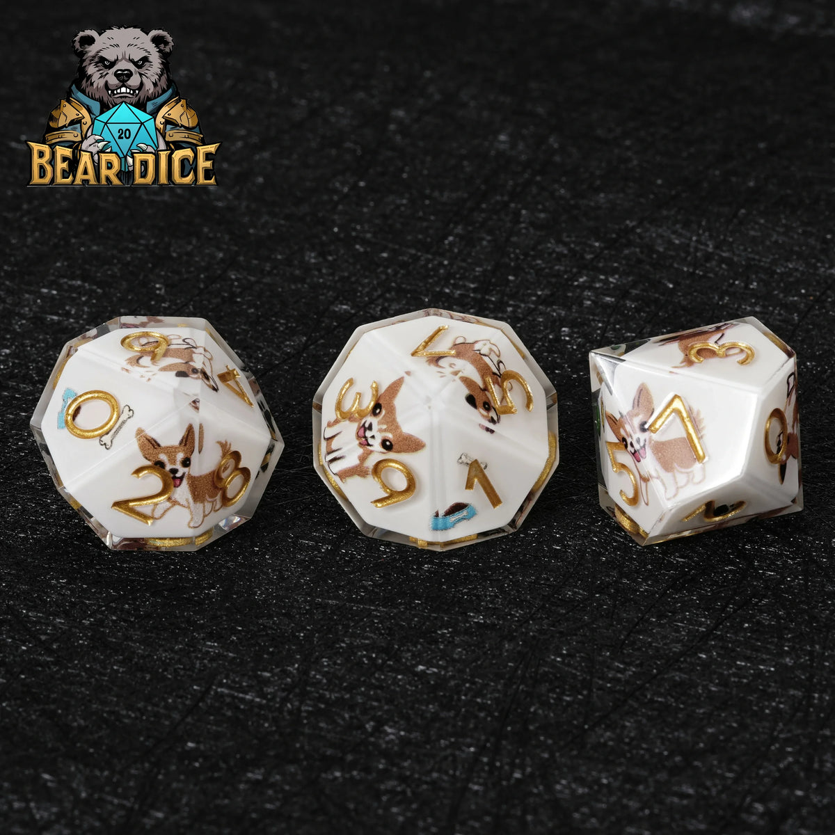 Chihuahua Resin D10 Dice – Personalized Design – Personalized Design 1 – alternate product view