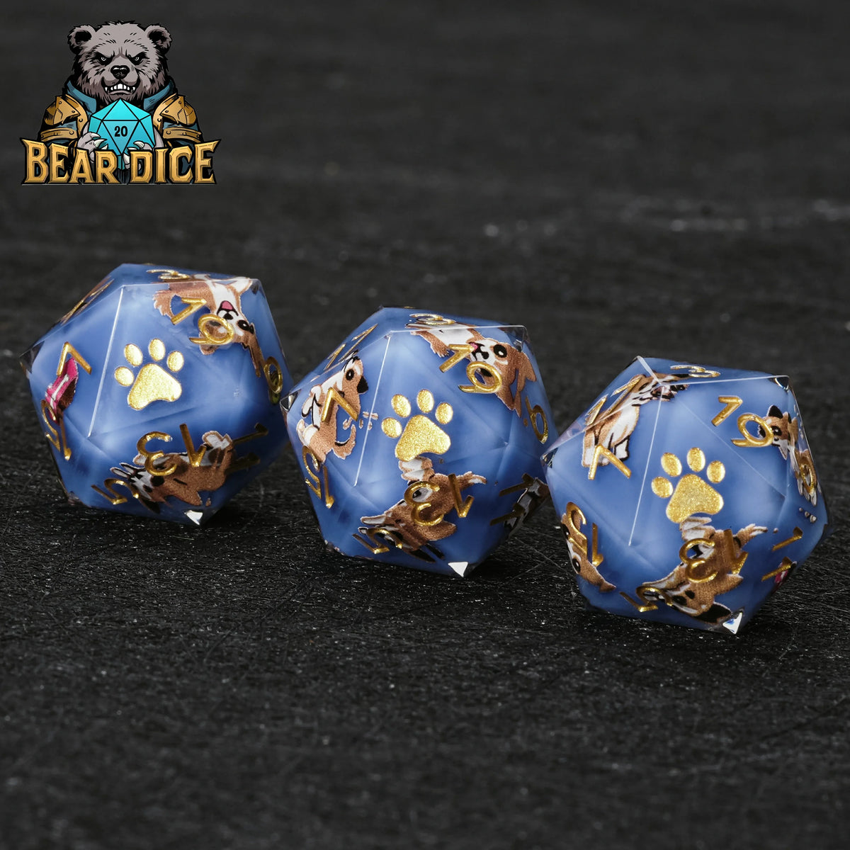 Chihuahua Resin D20 Dice Set – alternate product view