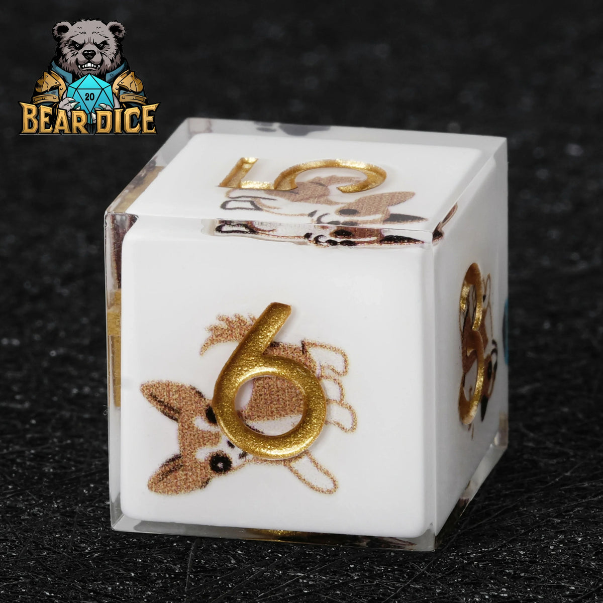 Chihuahua Resin D6 Dice – alternate product view