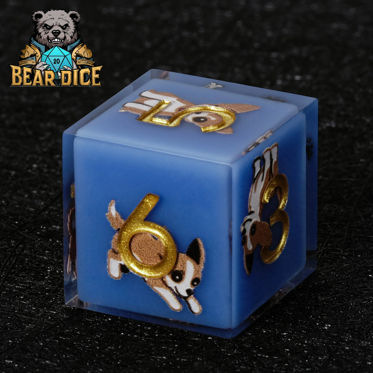 Chihuahua Resin D6 Dice Set – alternate product view