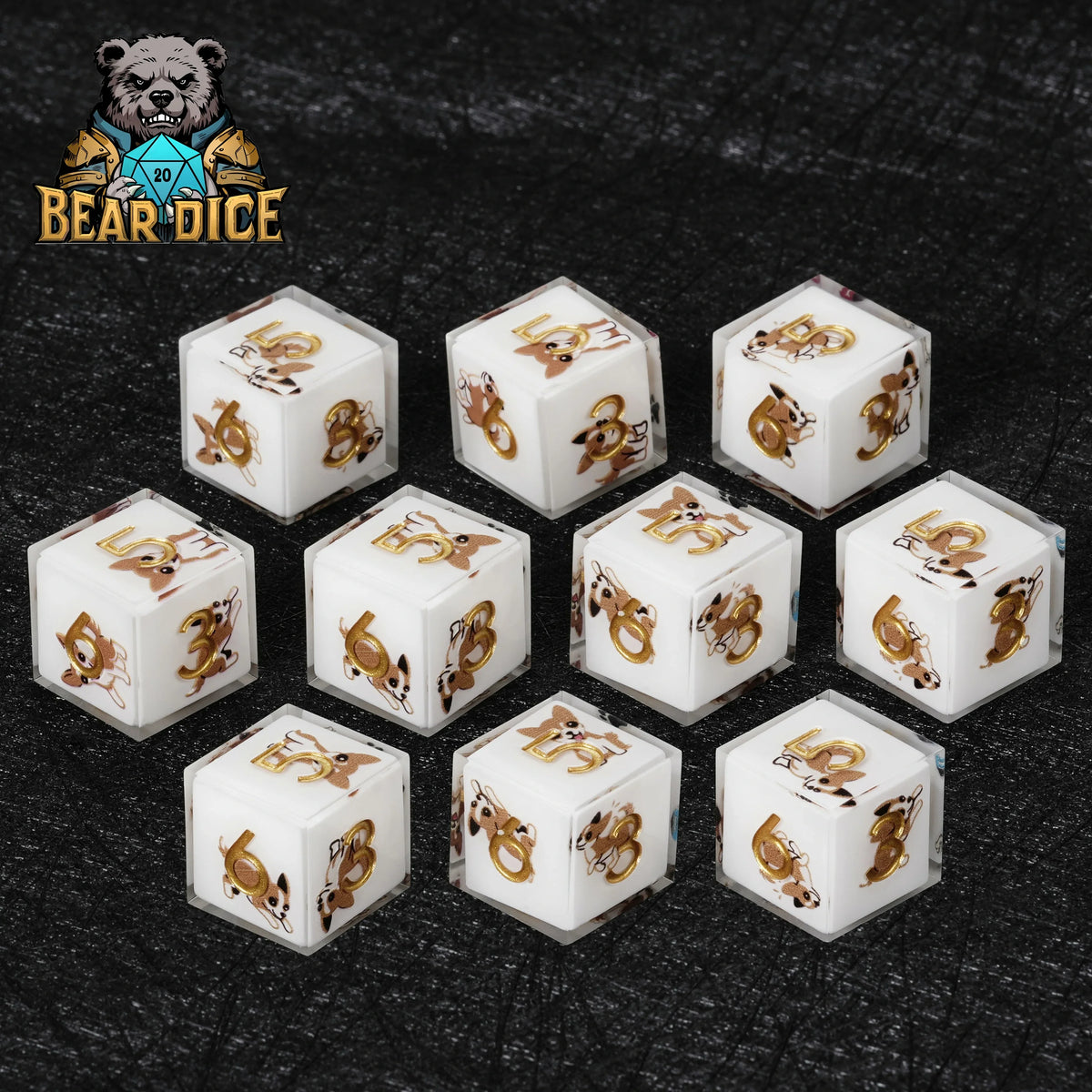 Chihuahua Resin D6 Dice – alternate product view