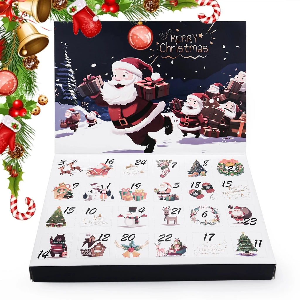 Christmas Dice Box – Resin – Christmas DND dice blind box countdown calendar, random surprise dice pytr, Christmas dice