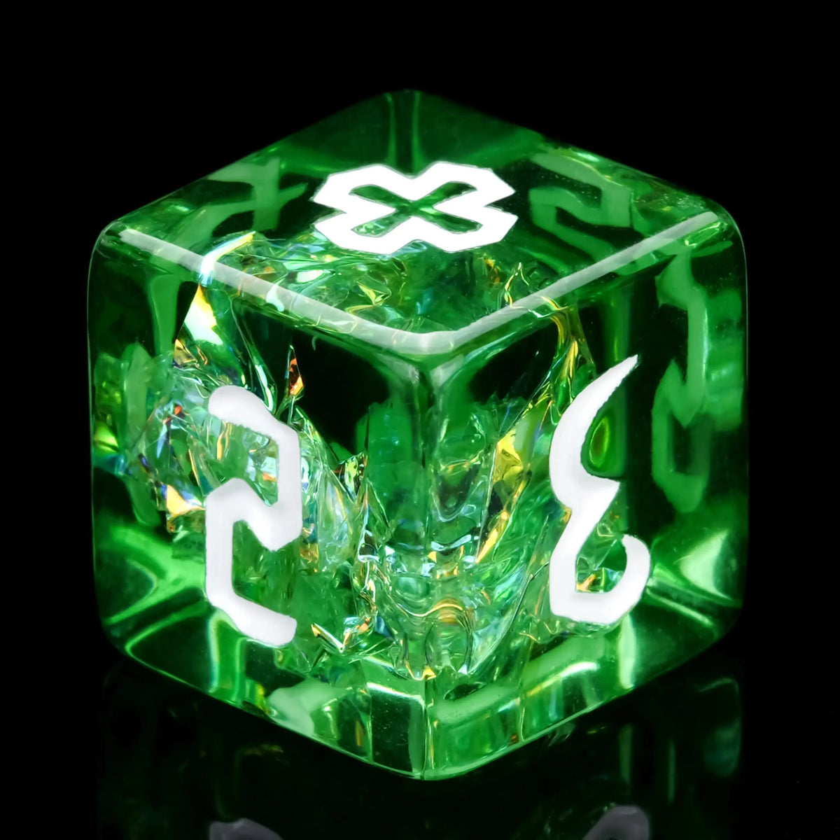Cleric Resin DND Dice Set – Kickstarter Dice – Priest Resin Dice Set + White Text