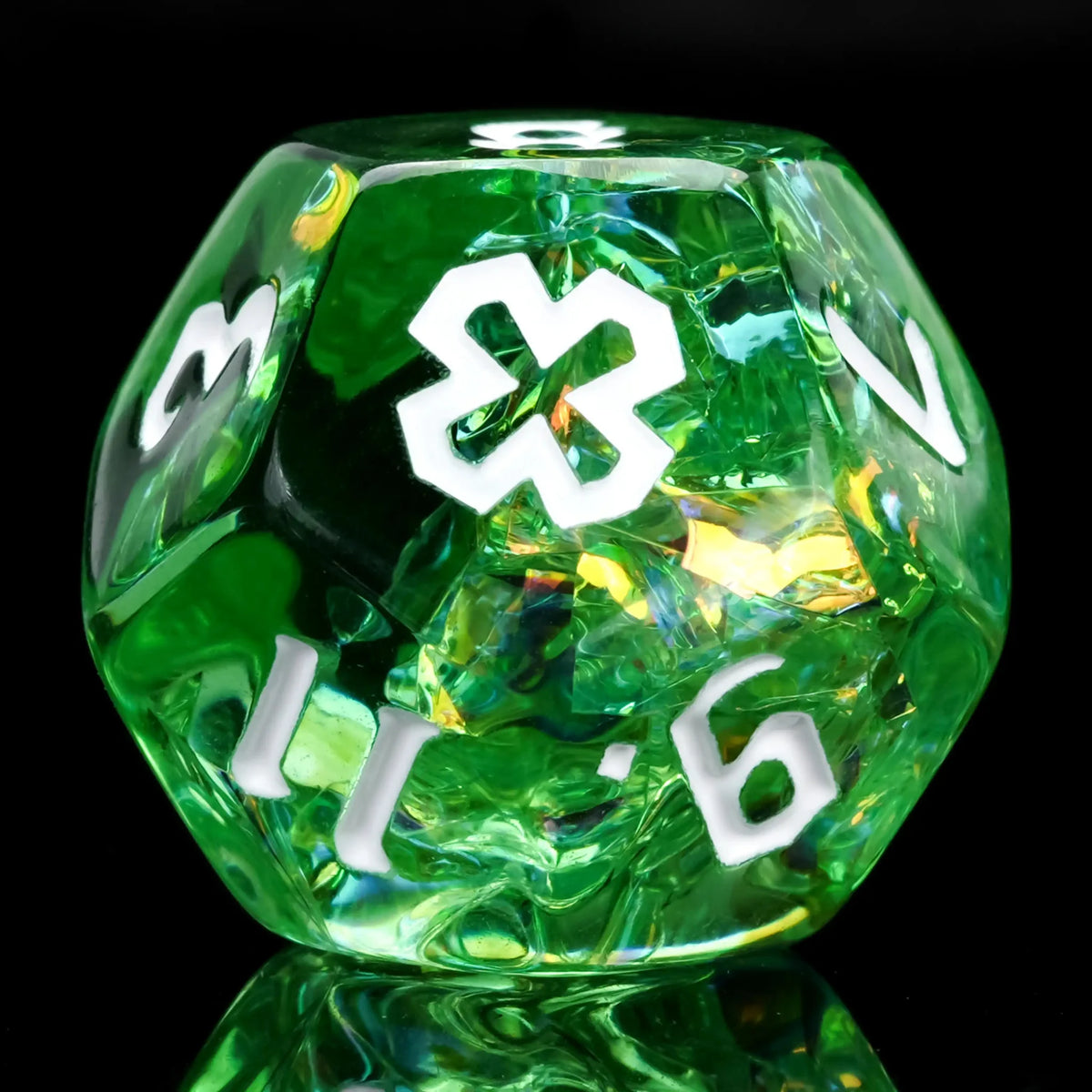 Cleric Resin DND Dice Set – Kickstarter Dice – Priest Resin Dice Set + White Text