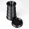 Collapsible Dice Tray – Folding Design – Black Castle Rotatable Folding Retractable DND Dice Tower with Dice Tray