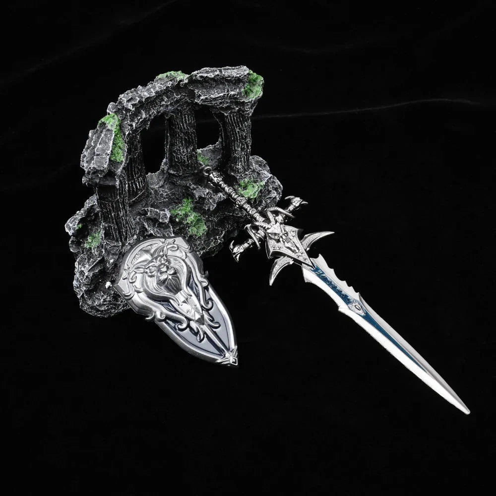 Collection Warcraft RPG Miniature – Tabletop Model Dice – DND Dice Accessory Collection Warcraft Classic Weapon Model