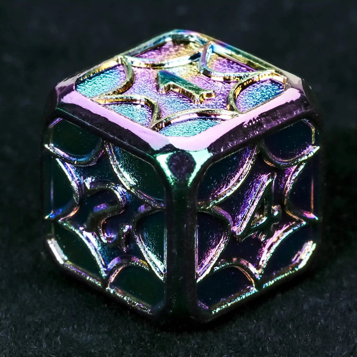 Interstellar Series Metal DND Dice Set – Colorful metallic StarCraft DND D6 dice