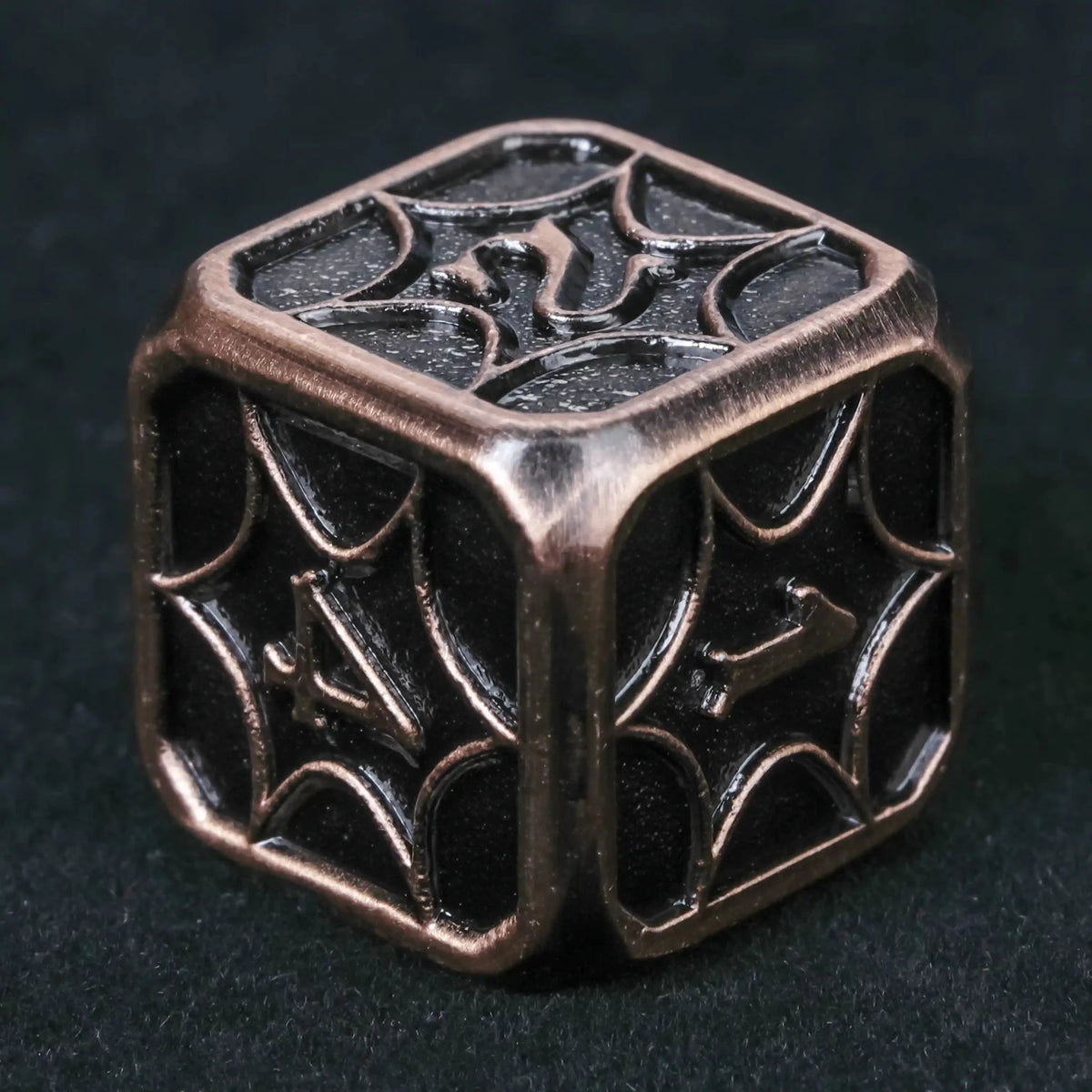 Interstellar Series Metal DND Dice Set – Copper metallic StarCraft DND D6 dice