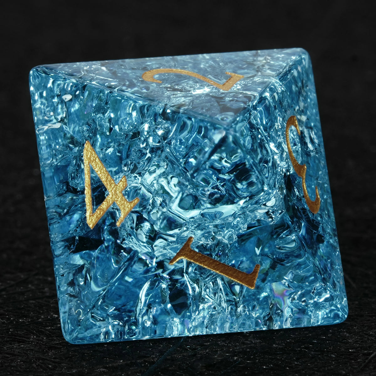 Crackle Effect Glass RPG Dice Set – alternate product view