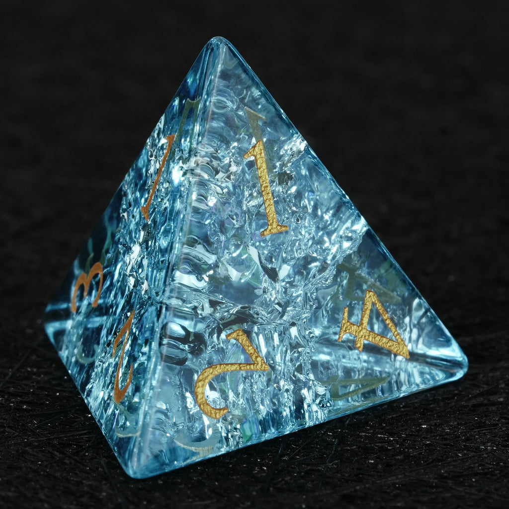 Crackle Effect Glass RPG Dice Set – alternate product view