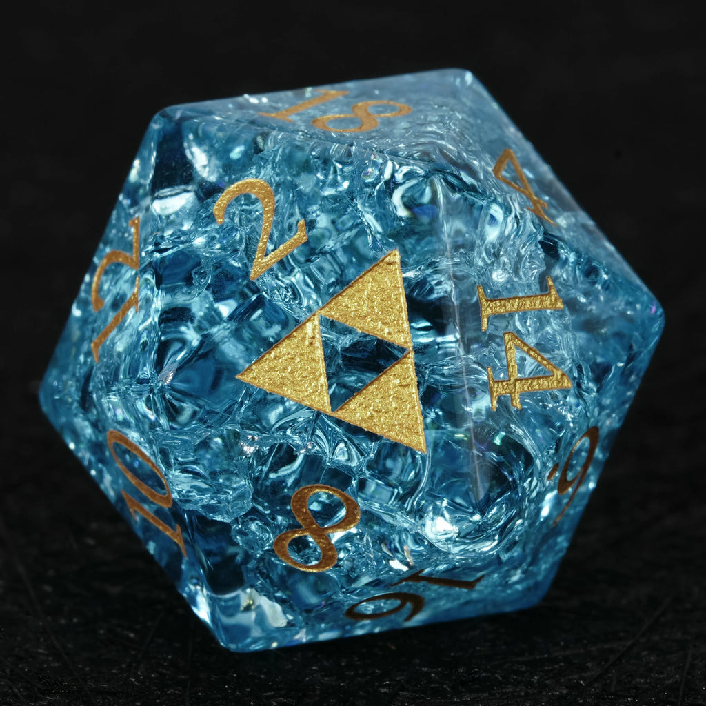 Crackle Effect Glass RPG Dice Set – alternate product view