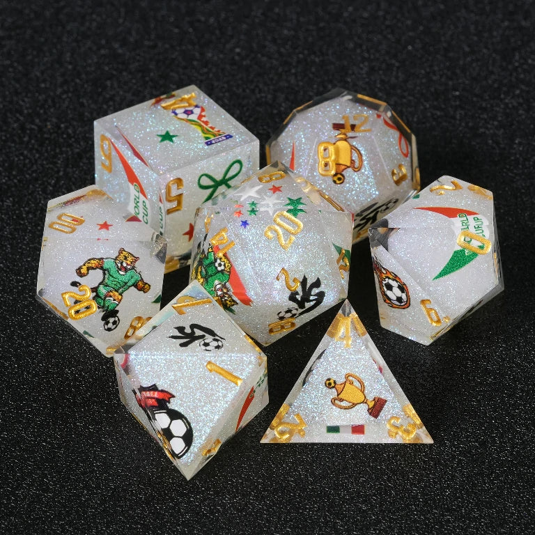 Custom Dice Sticker Set – Football Lettering