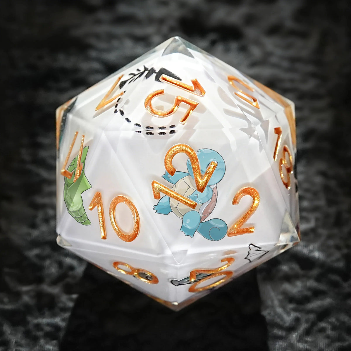 Custom Dice Sticker Set – Logo & Text – Custom Personalized Sticker Dice - DND Resin Dice Gifts, Printable Color