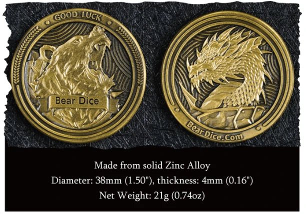 Personalized Commemorative Coin – Custom Design – Custom Role-Playing Game Accessories - Custom Character Coins