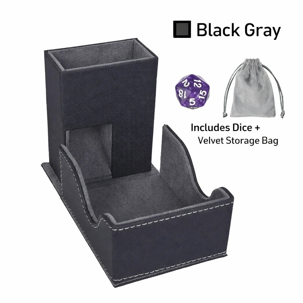 Creative Drawstring Dice Tower – Leather – alternate product view