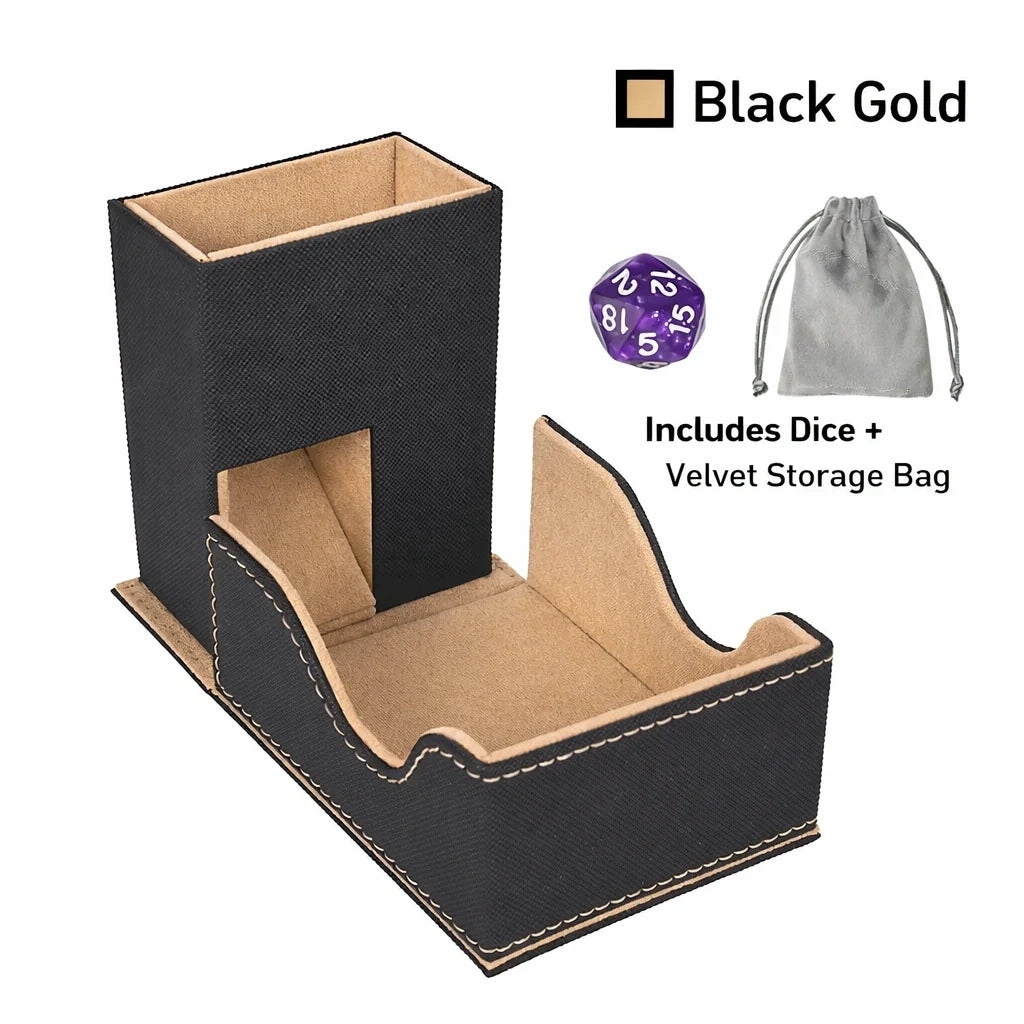 Creative Drawstring Dice Tower – Leather – alternate product view