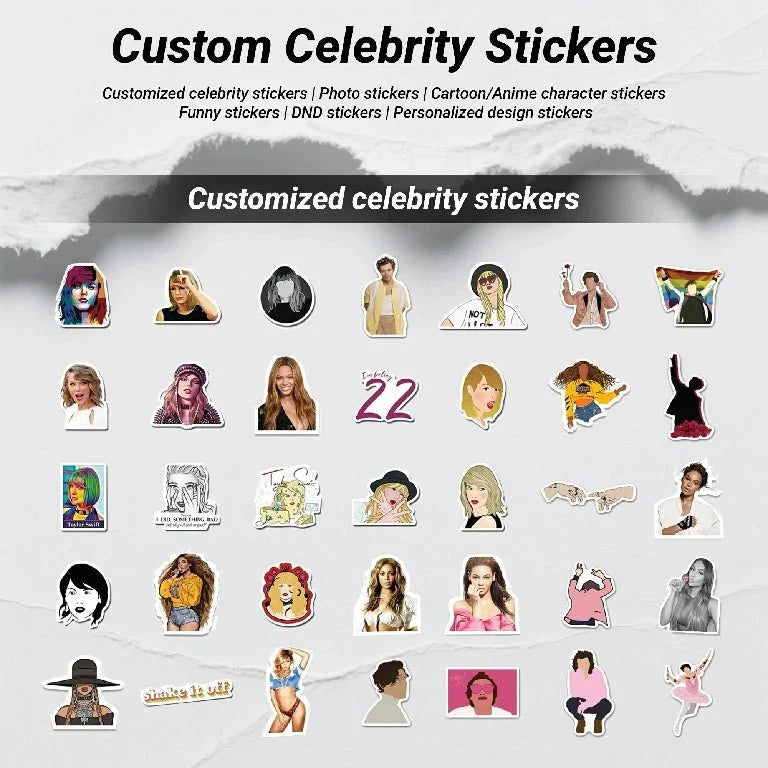 Custom Tabletop Sticker – Photo Logo – Custom Stickers - Custom cartoon and anime convention stickers, printed