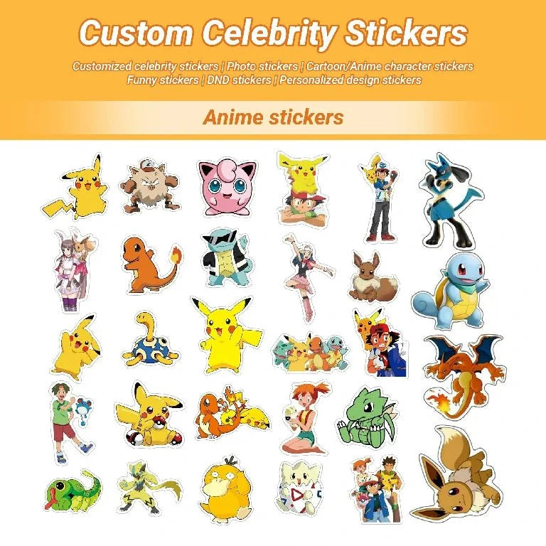 Custom Tabletop Sticker – Photo Logo – Custom Stickers - Custom cartoon and anime convention stickers, printed