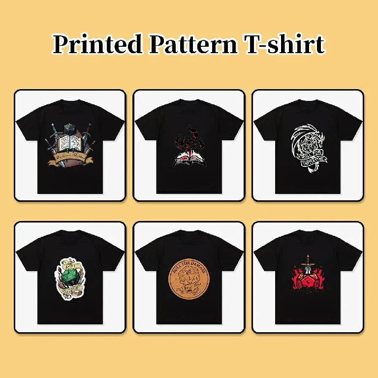 Custom Tabletop T-shirt – Designs – Custom T-shirts clothing - Personalized pure cotton black short - sleeved shirts