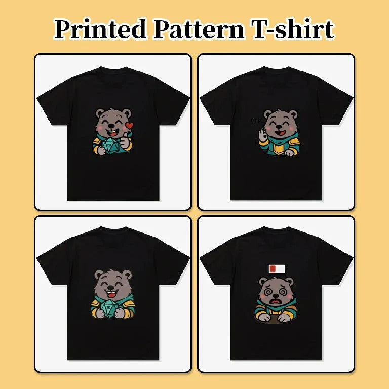 Custom Tabletop T-shirt – Designs – Custom T-shirts clothing - Personalized pure cotton black short - sleeved shirts