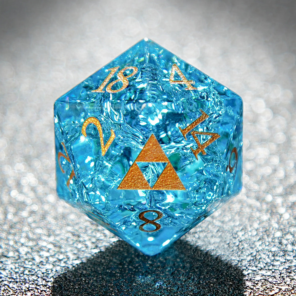 Crackle Effect Glass RPG Dice Set – alternate product view