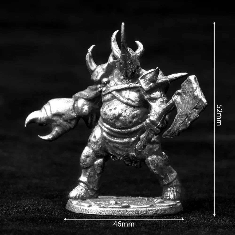Dark Fantasy RPG Miniature – Metal Tabletop Model Dice – DND Dice Periphery | Metal Dark Style War Chess Fantasy Race