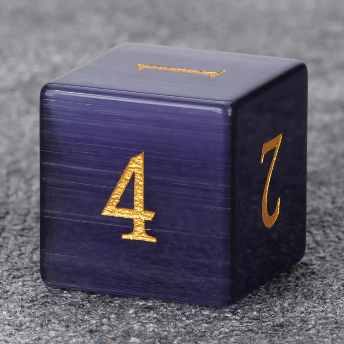 Deep Amethyst Natural Stone DND Dice Set – alternate product view