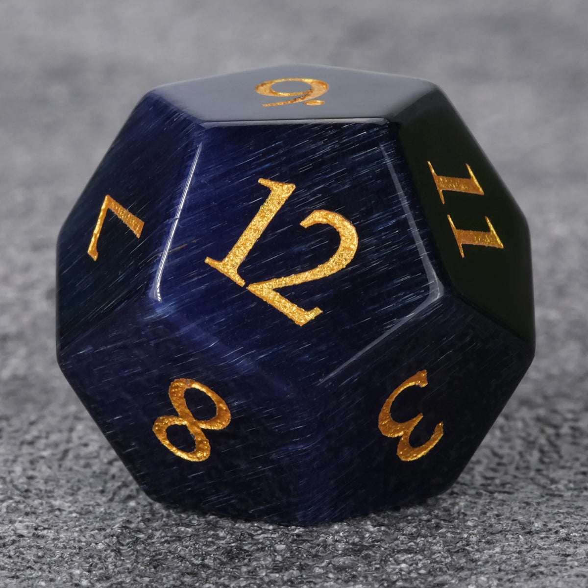 Deep Amethyst Natural Stone DND Dice Set – alternate product view
