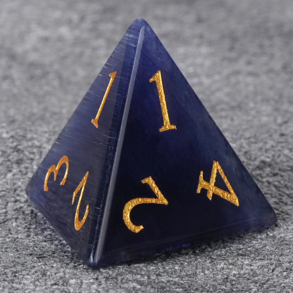 Deep Amethyst Natural Stone DND Dice Set – alternate product view