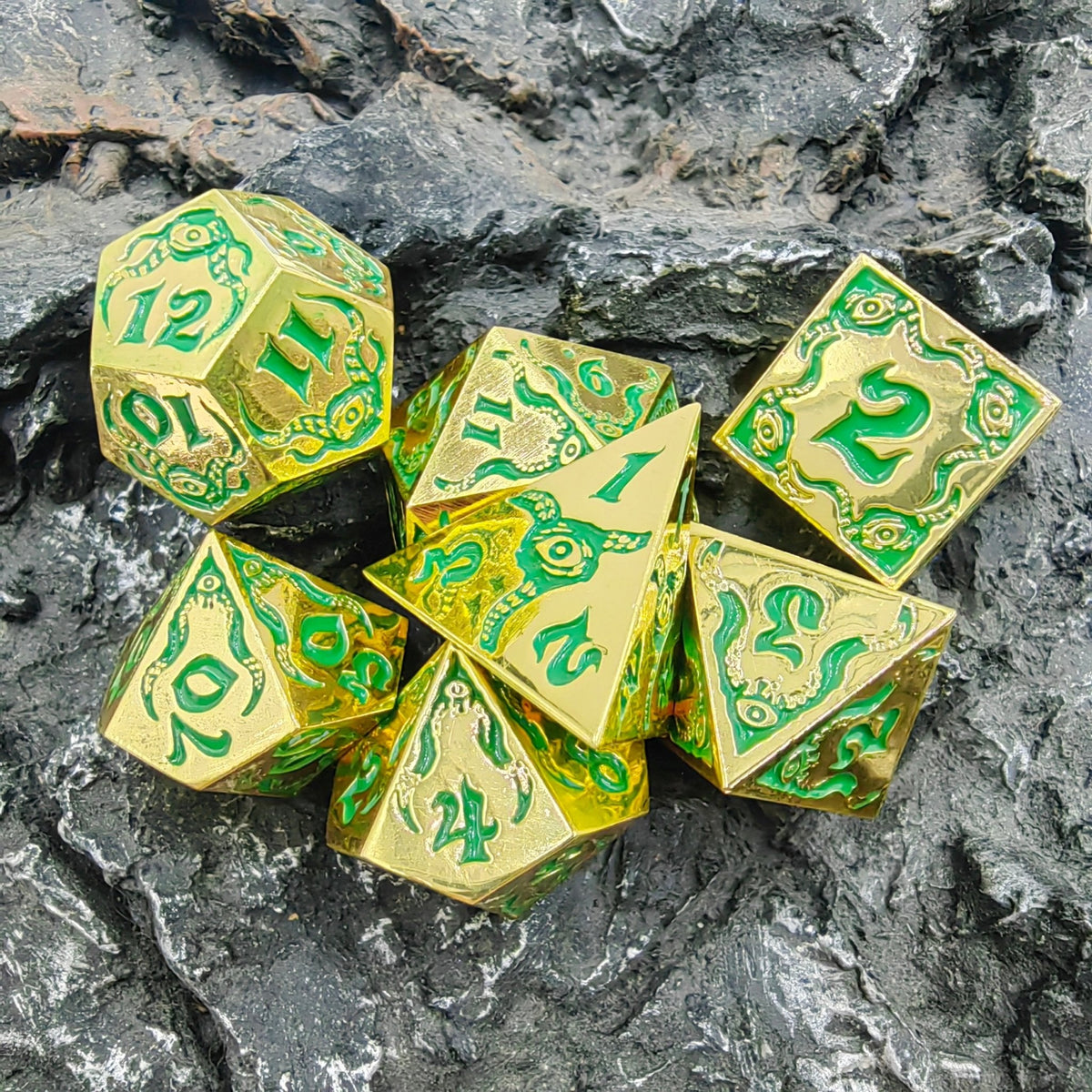 Devils Eye Metal DND Dice Set – Clearance Discount - Devil's Eye Metal Dice Set Series