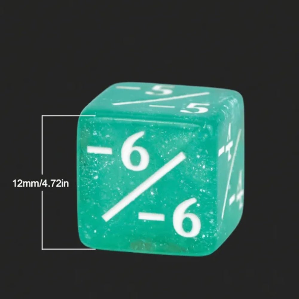 Baldurs Gate Acrylic DND Dice – Glitter – DND dice 12mm glitter D6RPG Baldur's Gate Cthulhu 6 - sided dice