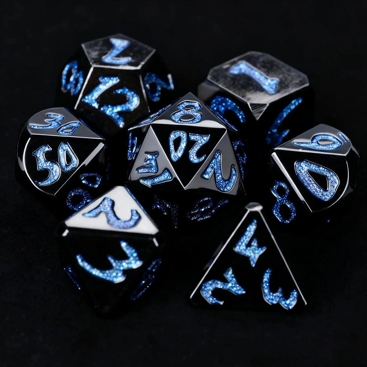 Iron Sentinel Metal DND Dice Set – DND Dice – Iron Sentinel Series Metal Dice Set