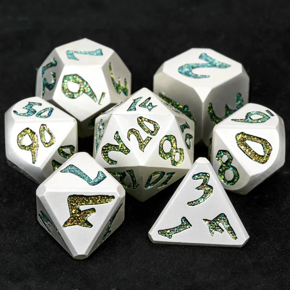 Iron Sentinel Metal DND Dice Set – DND Dice – Iron Sentinel Series Metal Dice Set