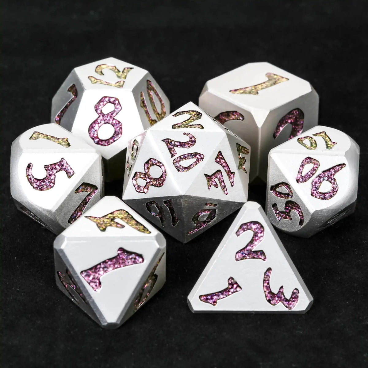 Iron Sentinel Metal DND Dice Set – DND Dice – Iron Sentinel Series Metal Dice Set